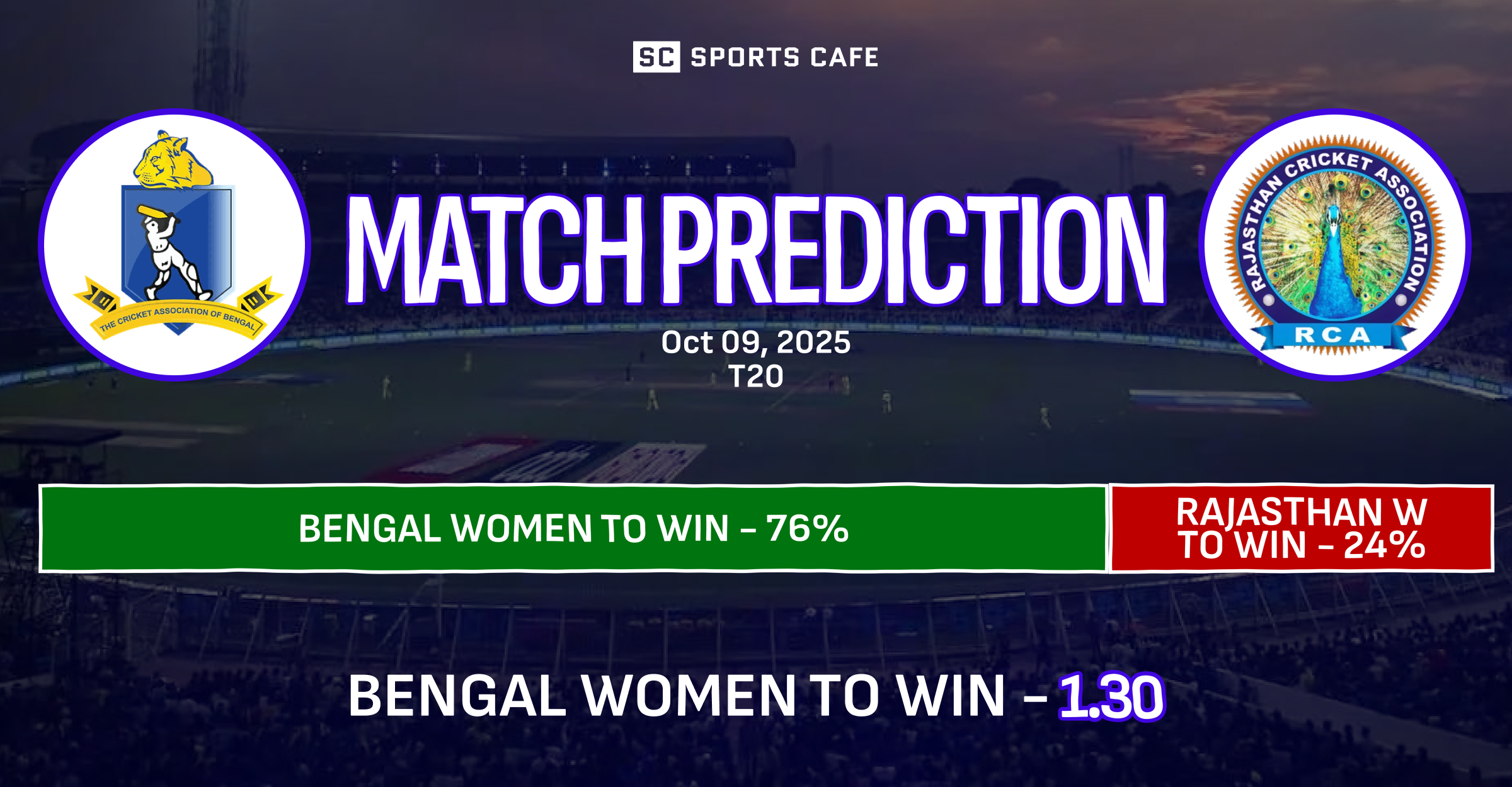 Bengal Women vs Rajasthan Women